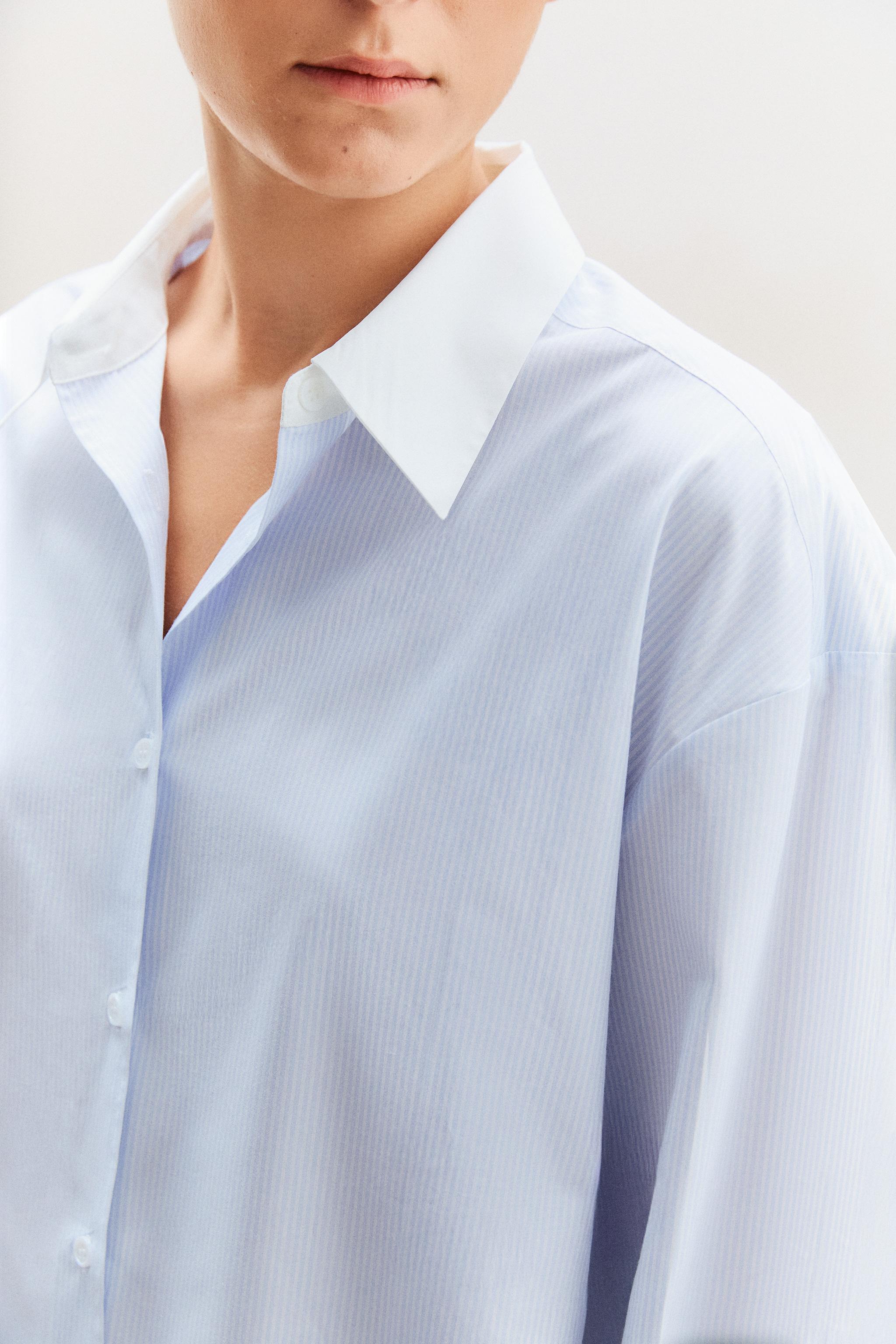 STRIPED SHIRT WITH COLLAR